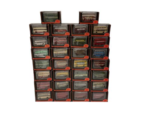 Thirty Exclusive First Editions 1:76 scale diecast buses and coaches, boxed (30)