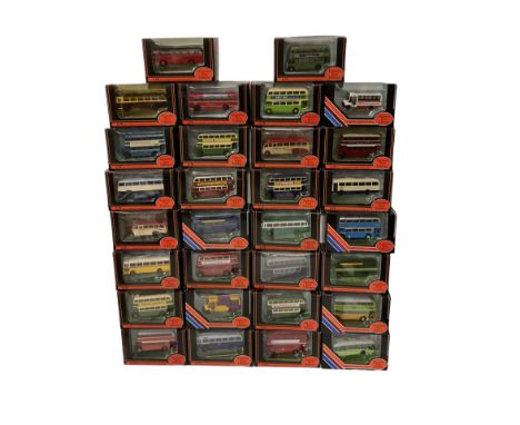 Thirty Exclusive First Editions 1:76 scale diecast buses and coaches, boxed (30)