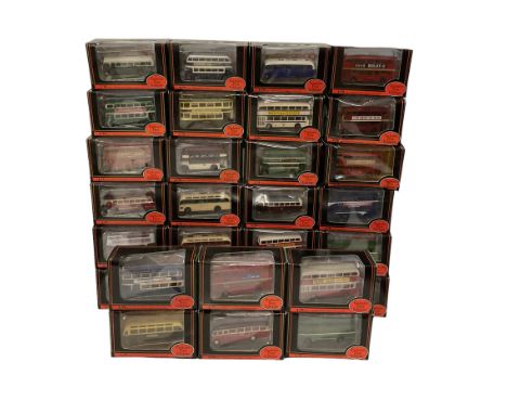 Thirty Exclusive First Editions 1:76 scale diecast buses and coaches, boxed (30)