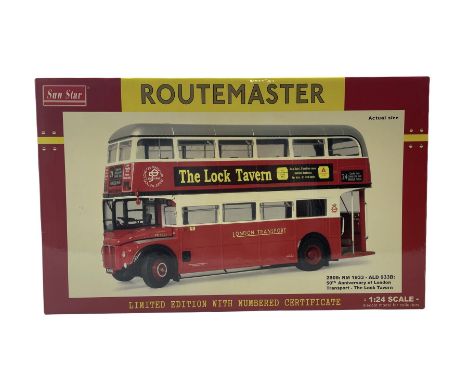 Sun Star Routemaster limited edition 1:24 scale bus 2909: RM 1933 - ALD 933B: 50th Anniversary of London Transport - The Lock