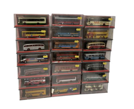 Twenty-one Corgi The Original Omnibus Company Limited Edition 1:76 scale buses and coaches, boxed (21)