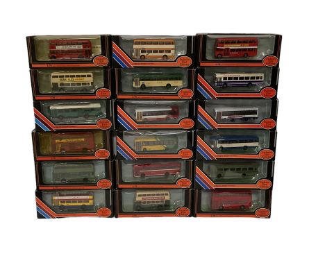 Eighteen Exclusive First Editions 1:76 scale diecast buses and coaches, boxed (18)