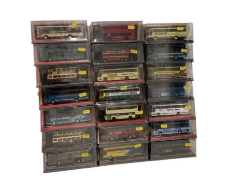 Twenty-one Corgi The Original Omnibus Company Limited Edition 1:76 scale buses and coaches, boxed (21)