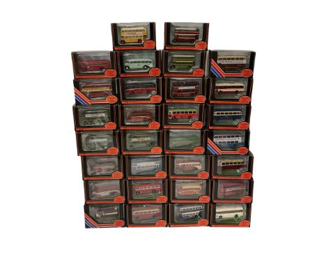 Thirty Exclusive First Editions 1:76 scale diecast buses and coaches, boxed (30)