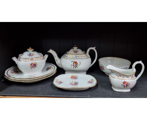 A Victorian porcelain part tea service.&nbsp; 