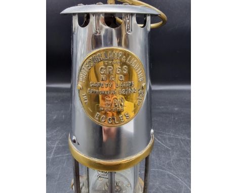 A Protector Lamp &amp; Lighting Co miner's lamp,&nbsp;No.500.&nbsp; 