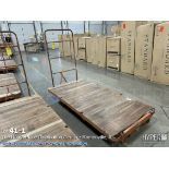 (5) Order Picker Wood Deck Cart 4'W x 8' L