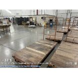 (5) Order Picker Wood Deck Cart 4'W x 8' L