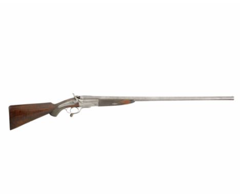 An 8-bore single-barrelled hammer wild-fowling gun by John F. White, no. 4Jones patent rotary-underlever, rebounding backlock