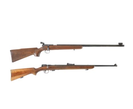 Two .22(L.R.) bolt-magazine rifles by B.S.A., no. V2998 &amp; 11149V2998: side-safety, fully-detachable clip-magazine, the st