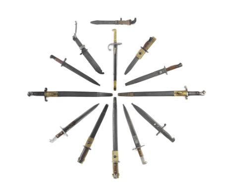 A quantity of bayonetsComprising:-Two 1907 pattern service bayonet by Vickers Ltd; a 1907 pattern Australian service bayonet;