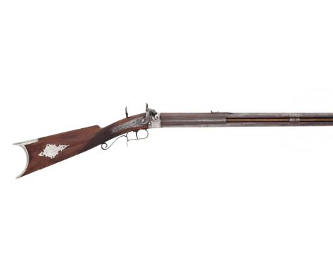 An American Over-And-Under Single-Trigger .450 Bore Percussion Rifle And 20-Bore GunBy Joseph Golcher, Mid-19th CenturyWith s