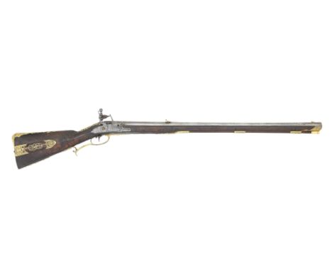 A Fine Viennese .550 (28-Bore) Flintlock Ormolu-Mounted Sporting RifleBy Felix Meier In Wienn, Circa 1720-30With swamped twis