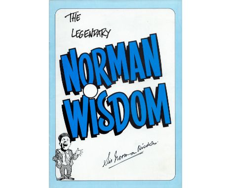 Norman Wisdom signed The Legendary Norman Wisdom vintage magazine signature on the cover. All autographed items come with a C