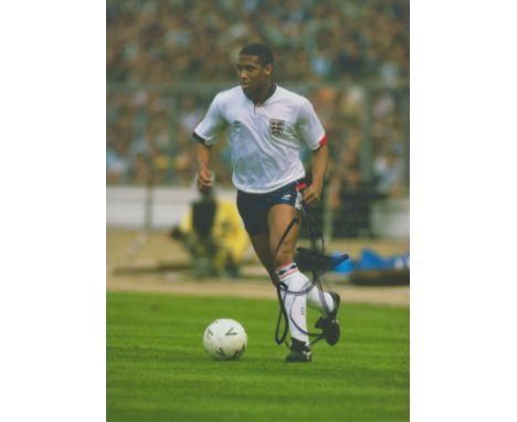 Football John Barnes signed England vintage 12x8 colour photo. John Charles Bryan Barnes MBE (born 7 November 1963) is a form