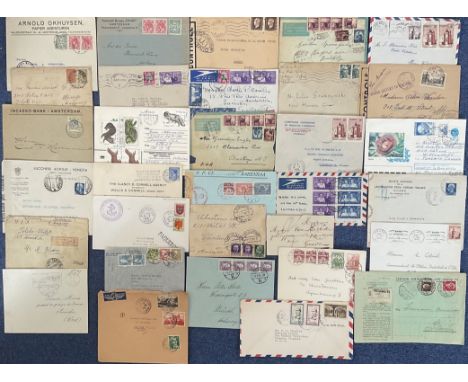 30 vintage airmail covers with WW2 Censors. Various Stamps and Postmarks. Showing Signs of age. All autographed items come wi