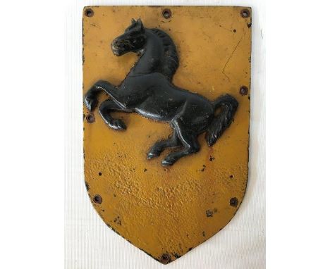 A cast iron headstock from an Aveling Porter/Barford steam roller, 9 x 14".