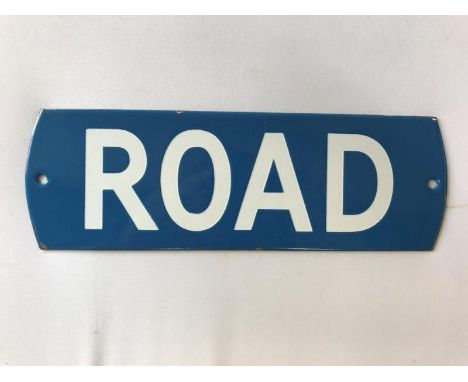 An RAC 'Road' enamel sign, 11 x 3 1/2".