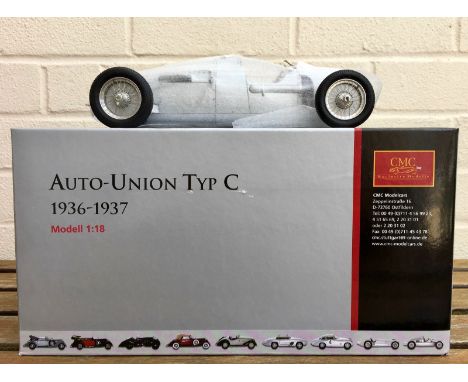 A CMC Auto-Union Type C 1:18 scale precision model (M-034), mint and boxed.