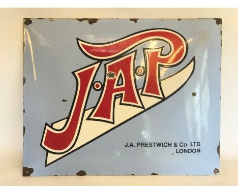 A reproduction JAP convex enamel sign, 19 1/2 x 15 1/2".