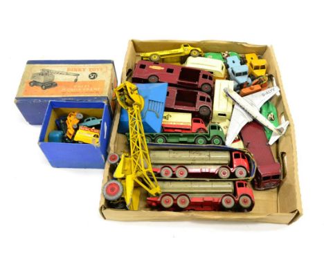 Dinky Various Unboxed Commercial And Other Vehicles including Guy Spratt's van, two 2nd Foden tankers (one with box lid P) tw