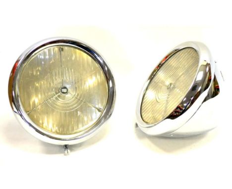 Lucas A Pair Of P80 Car Headlamps (both E-G)
