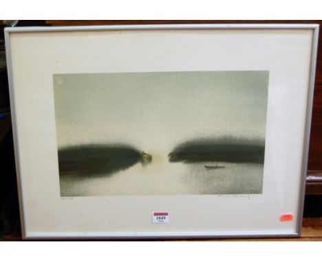 Thomas Kruger - Reflections, lithograph, signed and numbered in pencil to the margin 61/200, 24x39cm; and Mario Agatillo - In