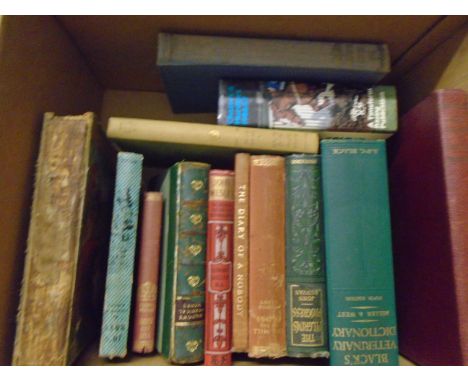 BOX OF VINTAGE BOOKS TO INCLUDE TRAMP-ROYAL ON THE TOBY BY MATT MARSHALL AND LEONIE &amp; WITHOUT IRON WALLS 1875 BY ANNIE LU