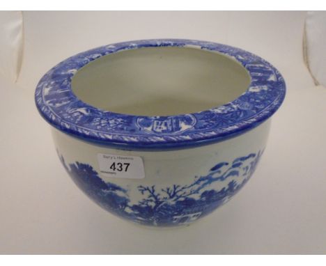 BLUE AND WHITE PLANTER
