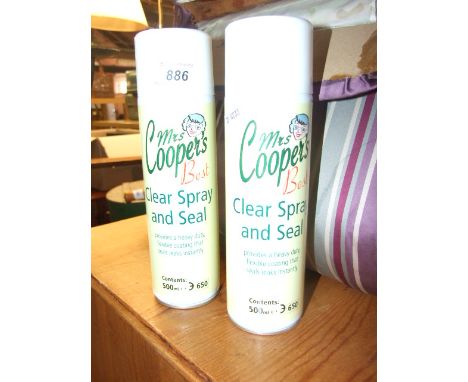 2 CANS COOPERS SPRAY &amp; SEAL