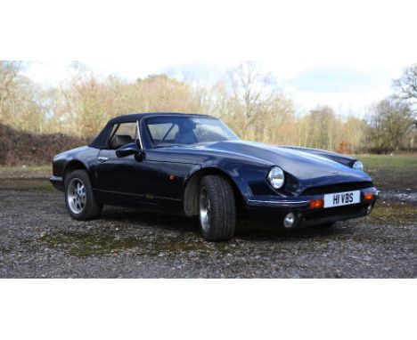 TVR - V8  Sport, Registration No H1 VBS, navy blue soft top, plenty of  receipts and invoices for paperwork, date of first re