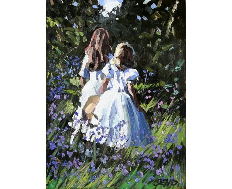 § Sherree Valentine Daines (British, b.1956) 'Violet Wood. mixed media on board, signed SEVD, and inscribed verso, 30cm x 23c