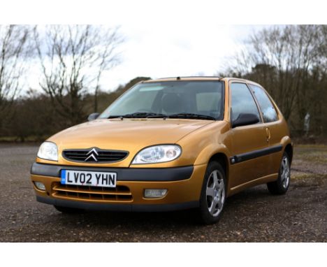 Citroen Saxo Furio, Executor Estate, Registration LV02 YHN, 3 door hatchback, petrol, manual, 1360cc, gold in colour, current