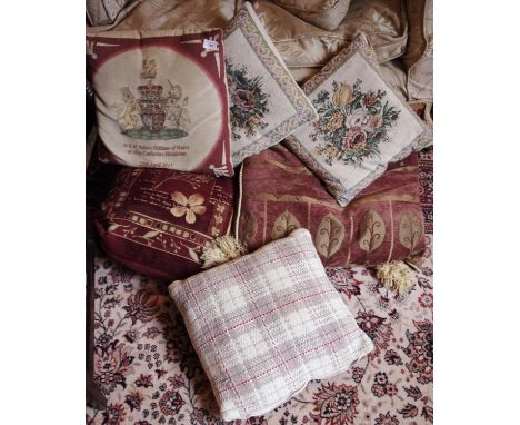 Tapestry and other cushions (6)**Please note all lots must be collected from Sudbury, Derbyshire on the 30/31/3 OR 1/4, a sur