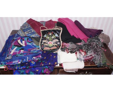 Ladies Scarves - including  Liberty  etc**Please note all lots must be collected from Sudbury, Derbyshire on the 30/31/3 OR 1
