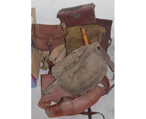 Gun slip cases;  cartridge bags, etc**Please note all lots must be collected from Sudbury, Derbyshire on the 30/31/3 OR 1/4, 
