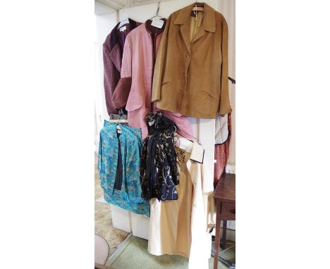 Micro Seta Mac;   Cotswold Collection woollen jacket, size 18;  kilts;  handbags;  etc**Please note all lots must be collecte