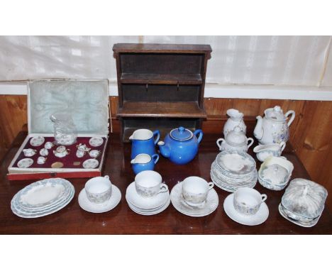 Nursery Ceramics - a miniature dresser;  etc**Please note all lots must be collected from Sudbury, Derbyshire on the 30/31/3 