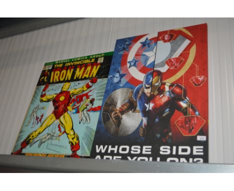 Two prints on canvas 