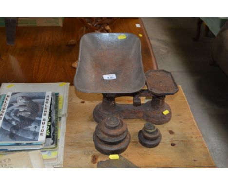 A set of scales and weights 