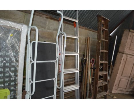 A step ladder and one other aluminium step ladder