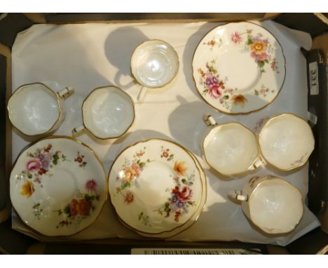 Royal Crown Derby " Derby Posies": coffee cans &amp; saucer x 5 and similar item 