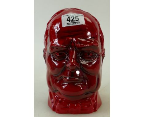 Kevin Francis / Peggy Davies Winston Churchill loving cup: Flambe ruby fusion colourway. Limited Edition