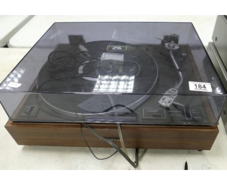 Pioneer PL-12D Wooden cased record player turntable: