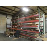 (2) Sections of Pallet Racking, 12' Uprights, 48"D x 12' Beams (NO CONTENTS)