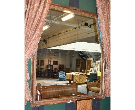 A reproduction gilt framed mirror with bevelled plate (a.f.), 180cm by 164cm