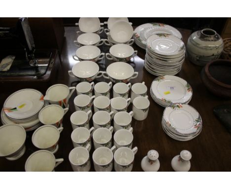 A small quantity of Palissy Art Deco teaware; and a quantity of Dudson fine china coffeeware etc. 