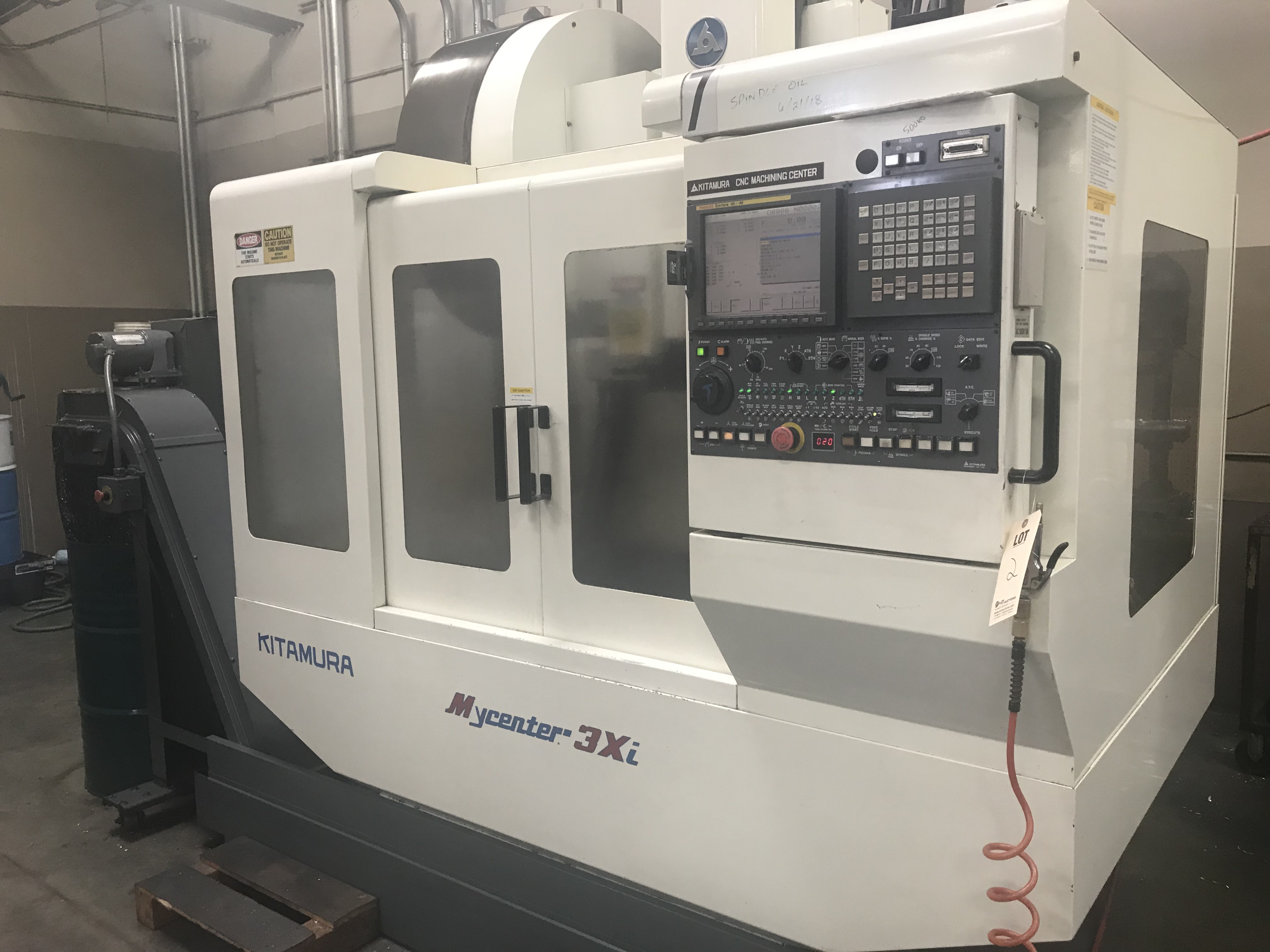 2000 KITAMURA MYCENTER-3xi, 15K SPINDLE, CAT 40, 30 TOOL SMTC, FANUC ...