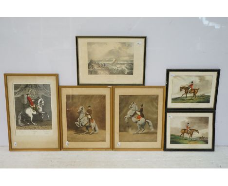 After Henry Thomas Alken (British, 1785 - 1851), a pair: Morning and Afternoon, each hand-coloured engraving, 20.5 x 26cm, af