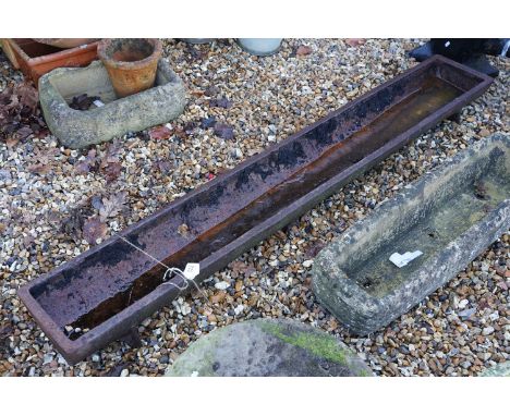 Cast iron water feeding trough W 181cm, D 27cm